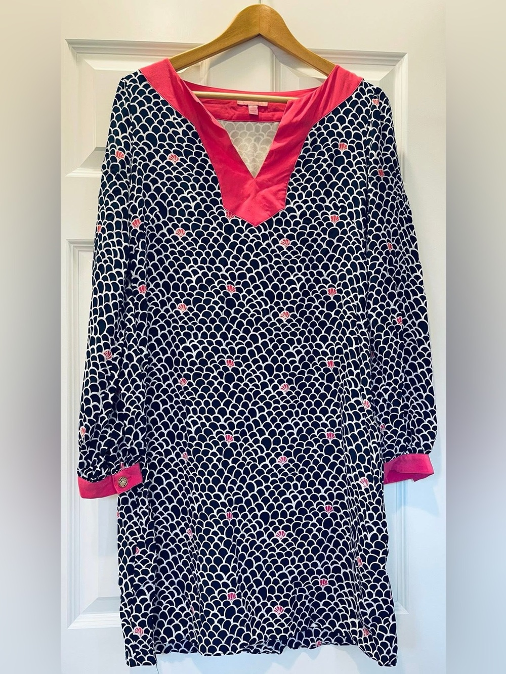 Lilly Pulitzer seashell scallop silk dress - size 6